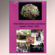 African Violet Society of America 2013 Austin convention media