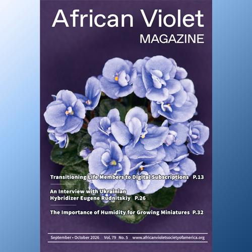 African Violet Magazine 2026 Sep-Oct Shop